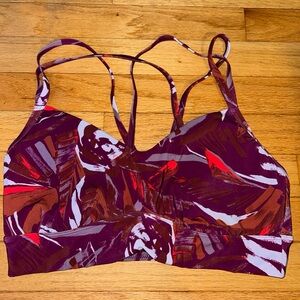 Target Women's Abstract Red and Brown Sports Bra